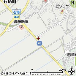 滋賀県東近江市石塔町581周辺の地図