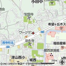 マキノカメラ津山店周辺の地図