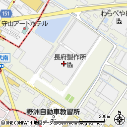 株式会社長府製作所　滋賀工場周辺の地図