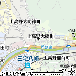 京都府京都市左京区上高野大橋町13周辺の地図