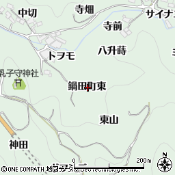 愛知県豊田市鍋田町東周辺の地図