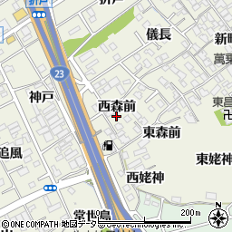 愛知県名古屋市緑区大高町（西森前）周辺の地図