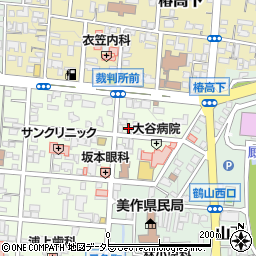津山建設株式会社　本社周辺の地図