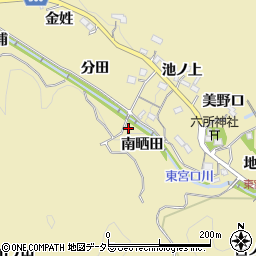 愛知県豊田市坂上町南晒田周辺の地図