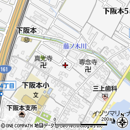 滋賀県大津市下阪本4丁目周辺の地図