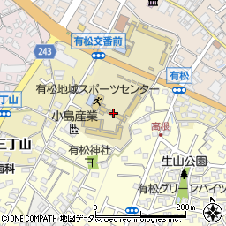 名古屋市役所教育委員会　有松地域スポーツセンター周辺の地図