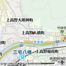 京都府京都市左京区上高野大橋町周辺の地図