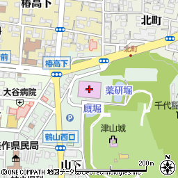 津山文化振興財団（公益財団法人）周辺の地図