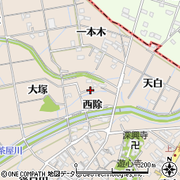 愛知県刈谷市井ケ谷町（西除）周辺の地図