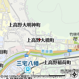 京都府京都市左京区上高野大橋町20周辺の地図