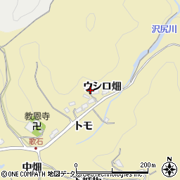 愛知県豊田市豊松町ウシロ畑周辺の地図