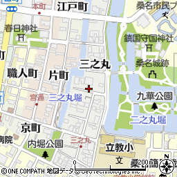 三重県桑名市三之丸周辺の地図