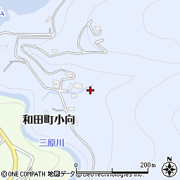 千葉県南房総市和田町小向周辺の地図
