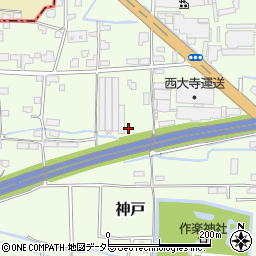 岡山県津山市神戸578周辺の地図