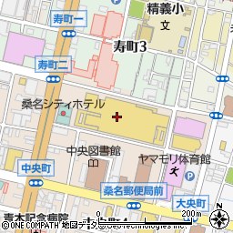 小川珈琲 桑名店周辺の地図