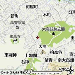 愛知県名古屋市緑区大高町城山周辺の地図