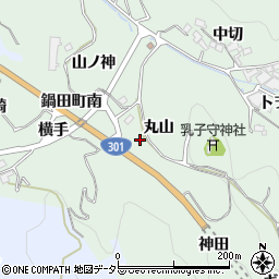 愛知県豊田市鍋田町小神田周辺の地図