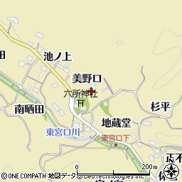 愛知県豊田市坂上町美野口4周辺の地図