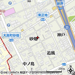 愛知県名古屋市緑区大高町砂畑周辺の地図