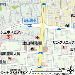 岡山森林管理署周辺の地図