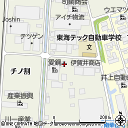愛知県東海市南柴田町ハノ割周辺の地図