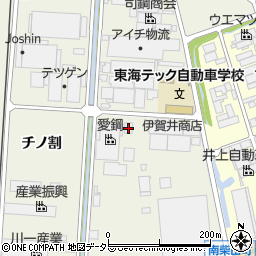 愛知県東海市南柴田町（ハノ割）周辺の地図