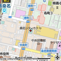 桑名シティホテル周辺の地図