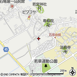 滋賀県東近江市石塔町59周辺の地図