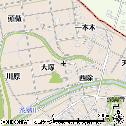 愛知県刈谷市井ケ谷町大塚周辺の地図