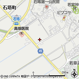 滋賀県東近江市石塔町1422周辺の地図