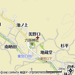 愛知県豊田市坂上町美野口周辺の地図