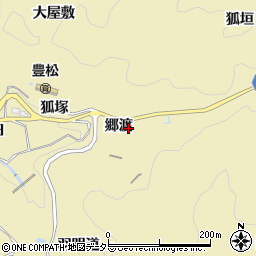 愛知県豊田市豊松町郷渡周辺の地図