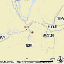 愛知県豊田市豊松町松原周辺の地図
