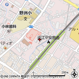 滋賀県野洲市小篠原1100周辺の地図