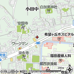 読売新聞読売センター　津山中央・南周辺の地図