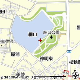 愛知県みよし市明知町細口周辺の地図