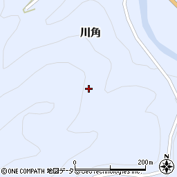 愛知県北設楽郡東栄町川角前坂周辺の地図