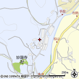 千葉県南房総市富浦町手取周辺の地図