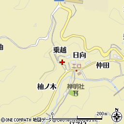 愛知県豊田市豊松町柚ノ木周辺の地図