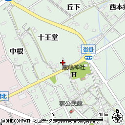 愛知県豊明市沓掛町森浦周辺の地図