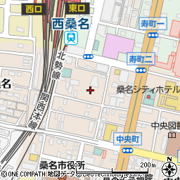三重県桑名市中央町1丁目周辺の地図