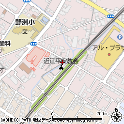 滋賀県野洲市小篠原1085-4周辺の地図