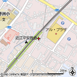 滋賀県野洲市小篠原1076周辺の地図
