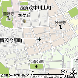 京都府京都市北区西賀茂南川上町周辺の地図