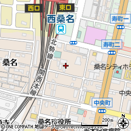 三重県桑名市中央町1丁目87周辺の地図