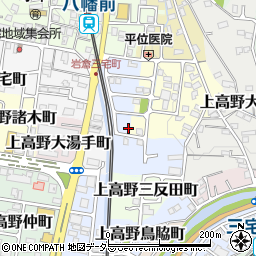 京都府京都市左京区上高野市川町1-24周辺の地図