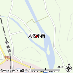 岡山県新見市大佐小南周辺の地図