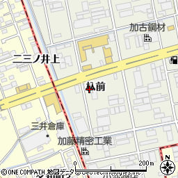 愛知県名古屋市緑区大高町（杁前）周辺の地図