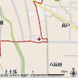 京都府南丹市八木町屋賀下足尾周辺の地図