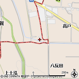 京都府南丹市八木町屋賀（下足尾）周辺の地図